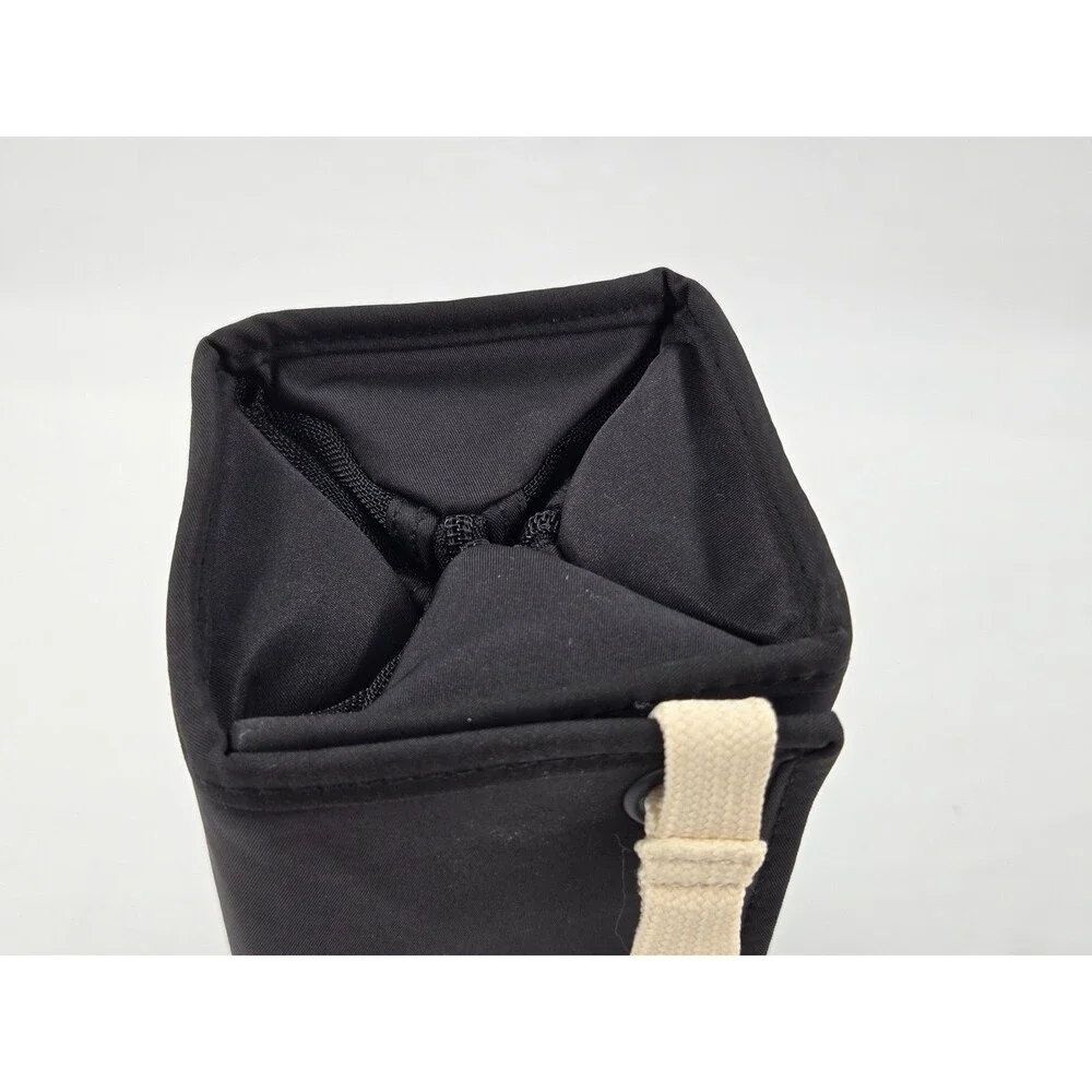 NEW Make Up For Ever Professional Paris Large Black Double Snap & Zip Makeup Bag